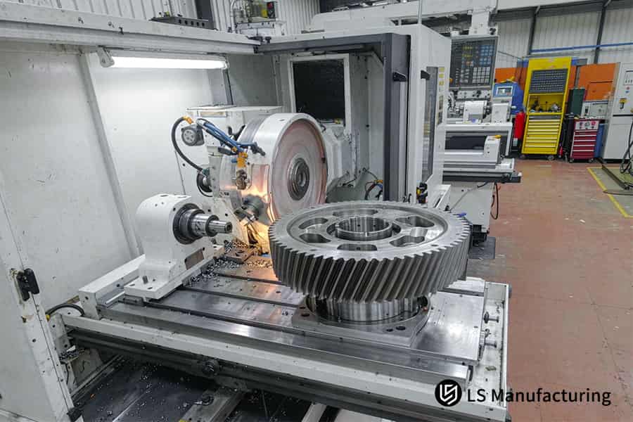 24h gear machining prototyping service grinds helical gear in 44% faster.