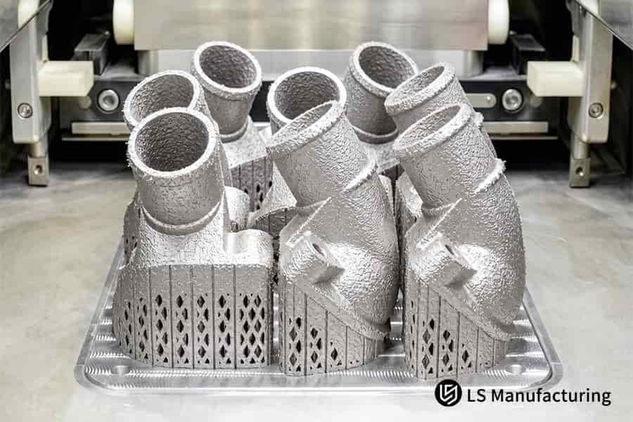 A impressão 3D fabrica carcaças de turbocompressores de alumínio com tubos integrados usando fabricação aditiva de metal.
