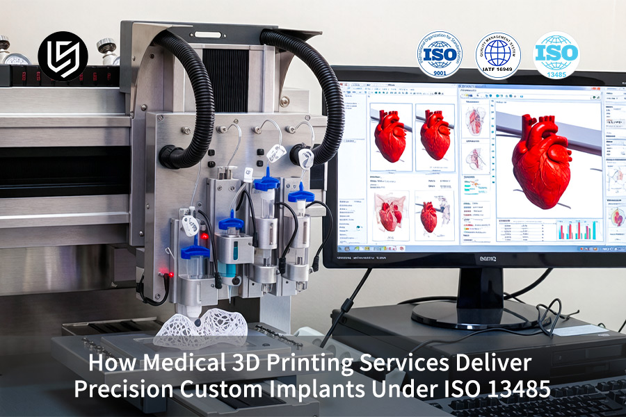 Medical device additive manufacturing creates a flexible photopolymer heart model for surgical planning.