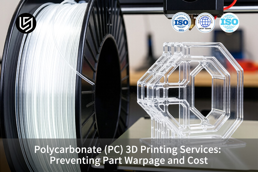 Polycarbonate (PC) 3D printing service deposits layers for optical holographic display.