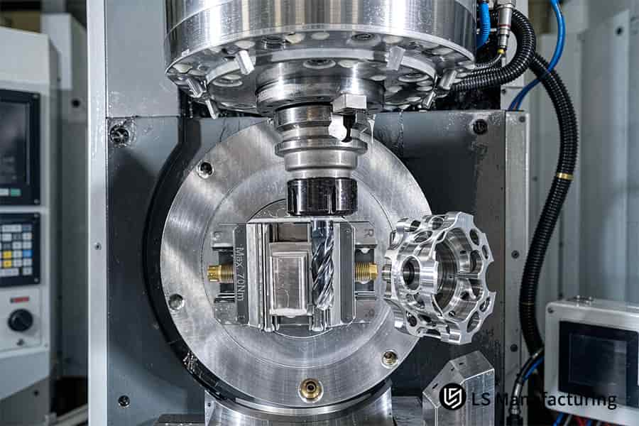 5축 CNC 알루미늄 뒤틀림 방지 기계 브래킷, Ra 0.4μm 마감.