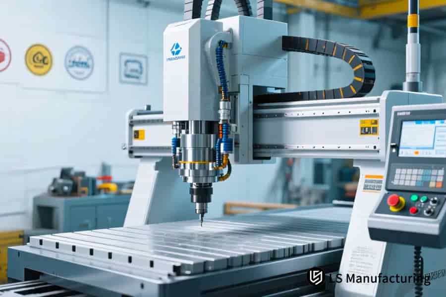 5-Achsen-Bearbeitung von chirurgischen Geräten aus medizinischer Titanlegierung.