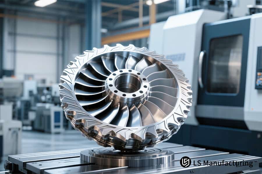 Fabrication d'un disque aubagé de turbine en superalliage à base de nickel haute tolérance pour les systèmes de propulsion d'avions de nouvelle génération.