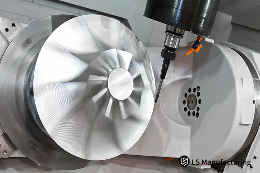 5-axis CNC manufacturing of aircraft components by LS Manufacturing