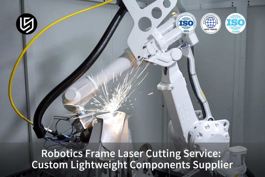 カスタム産業用ロボット アーム ジョイント フレーム用にロボット レーザーを使用して 6061 アルミニウム合金を切断します。