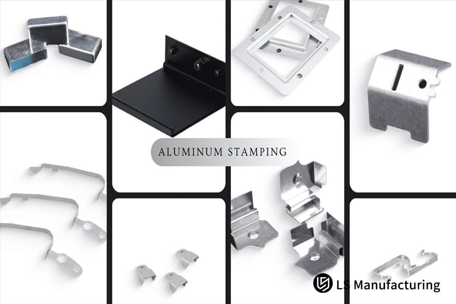 Pièces embouties en aluminium 6061-T6 exposées