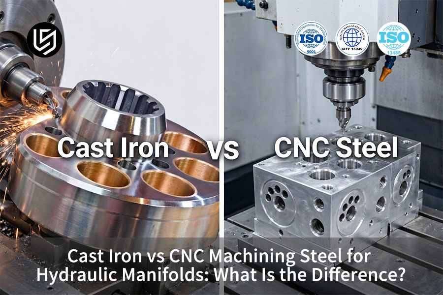 Les collecteurs hydrauliques en fonte et en acier CNC divergent car la fonte produit des étincelles tandis que le CNC maintient une précision de ±0,003 mm.
