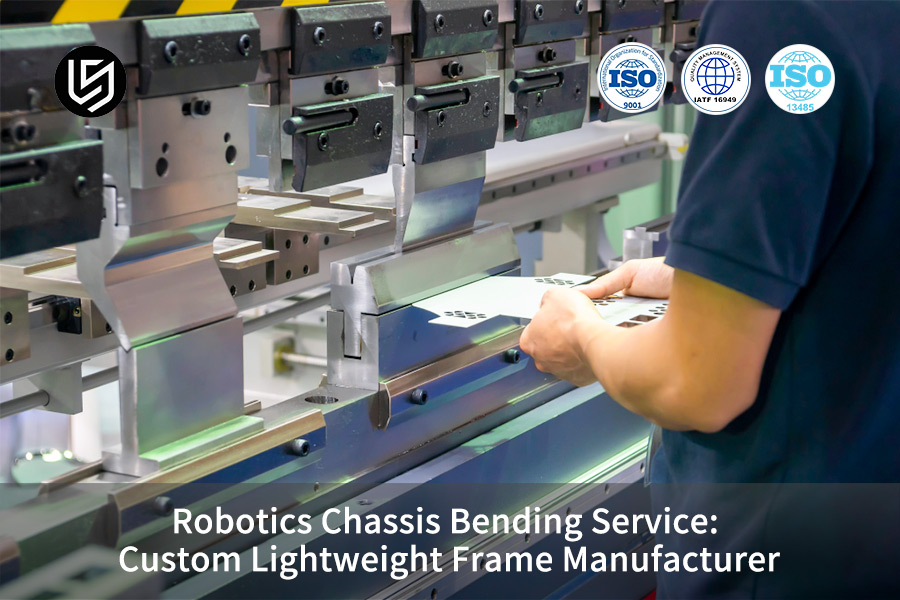 Setting up a robotic chassis on a bending press