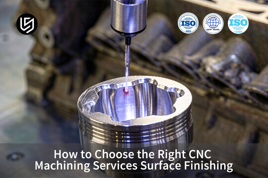 CNC machining surface finishing prepares aluminum cylinder block for automotive engine production.