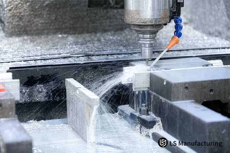 CNC router shapes aluminum linear guide to 0.05 mm surface finish.