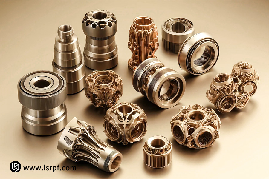 Showcasing precision bronze components for advanced machining techniques and deformation control applications.