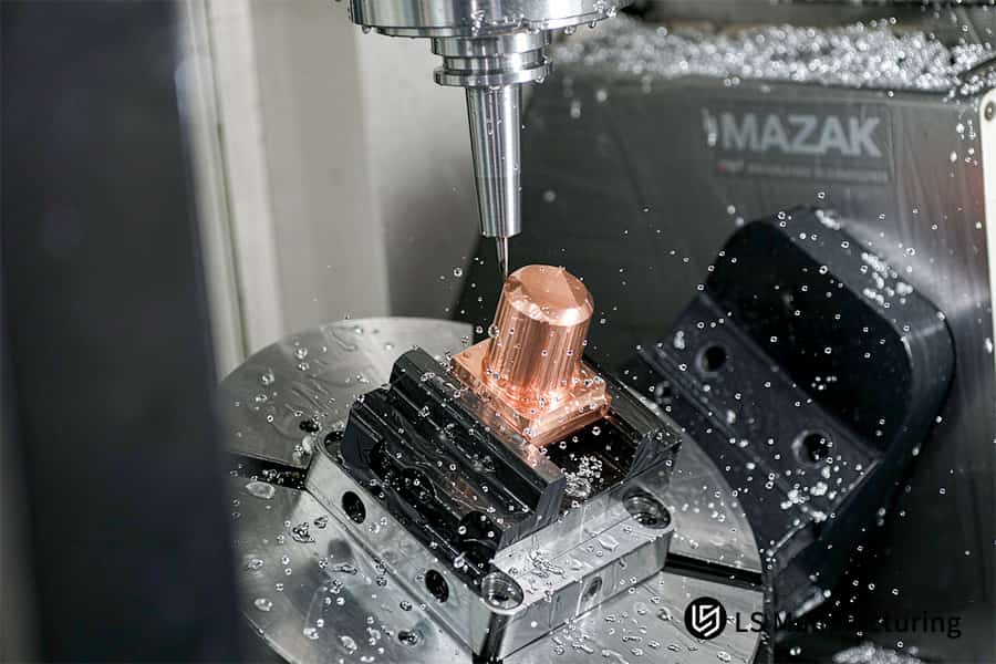 As peças de cobre usinadas em CNC de alta condutividade mantêm uma tolerância de ±0,005 mm.