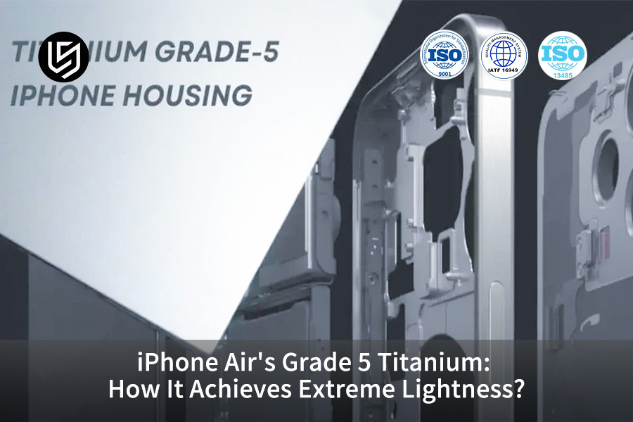 Explaining Grade 5 titanium and aluminum substructure for smartphone manufacturing and material comparison.