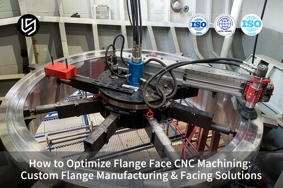 Il servizio di lavorazione CNC della faccia della flangia esegue un rivestimento di precisione sulla flangia in acciaio al carbonio per il collegamento della tubazione.