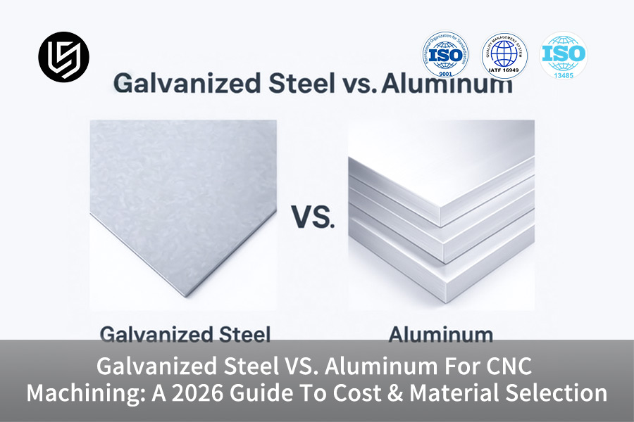 Comparing galvanized steel and aluminum for industrial cost evaluation and manufacturing material selection.