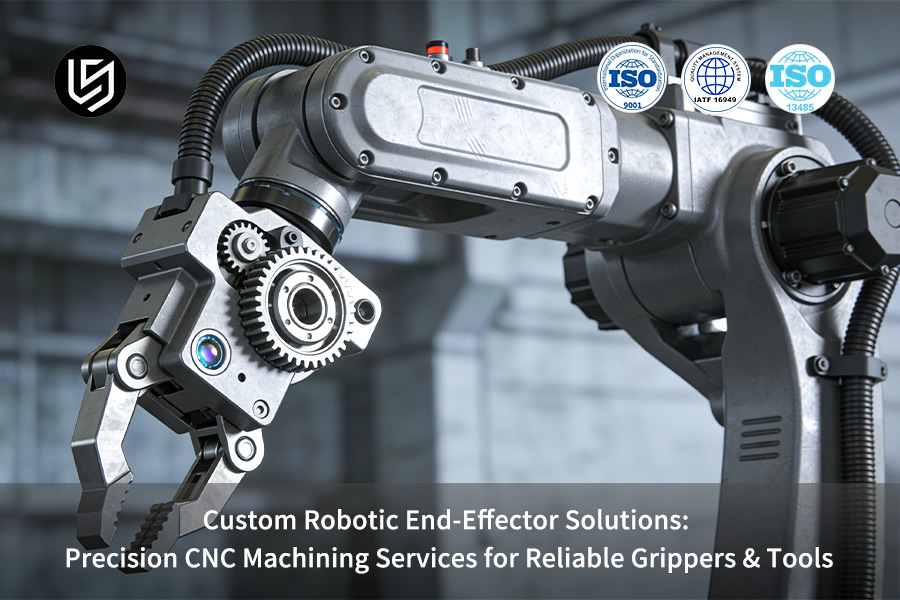 Fabricación de pinzas robóticas de acero de precisión para soluciones y aplicaciones de automatización de robótica industrial.
