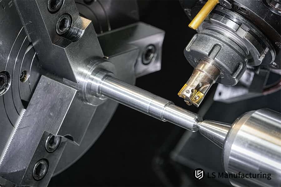 Custom CNC machining services turn stainless steel 304 drive shaft to 0.005 mm precision for industrial machinery.