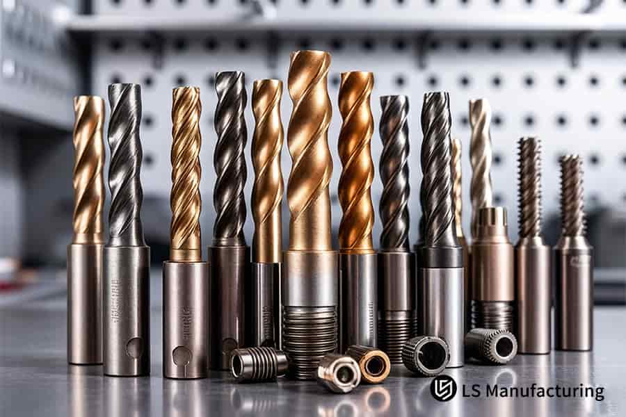 精密螺纹 CNC 加工制造商使用 go no go 量规检查铝零件上的螺纹螺距。