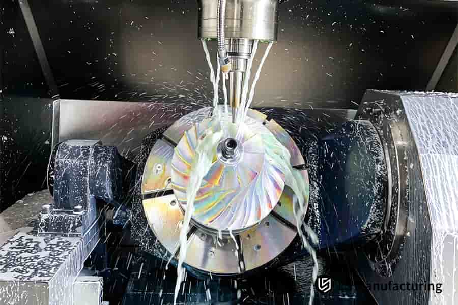 CNC 表面光洁度报价涵盖涡轮增压器制造工厂的钛叶轮磨削。