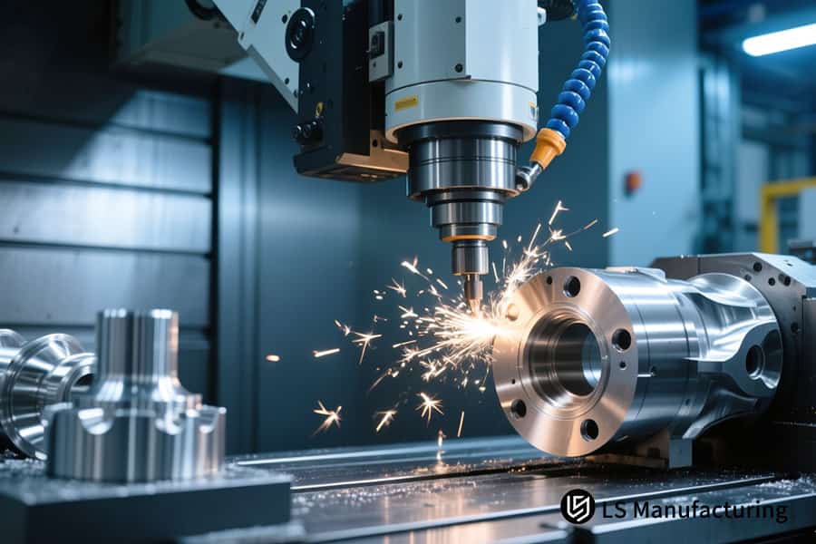 Mecanizado CNC activo de aleación de titanio de grado aeroespacial para la fabricación de piezas de precisión.