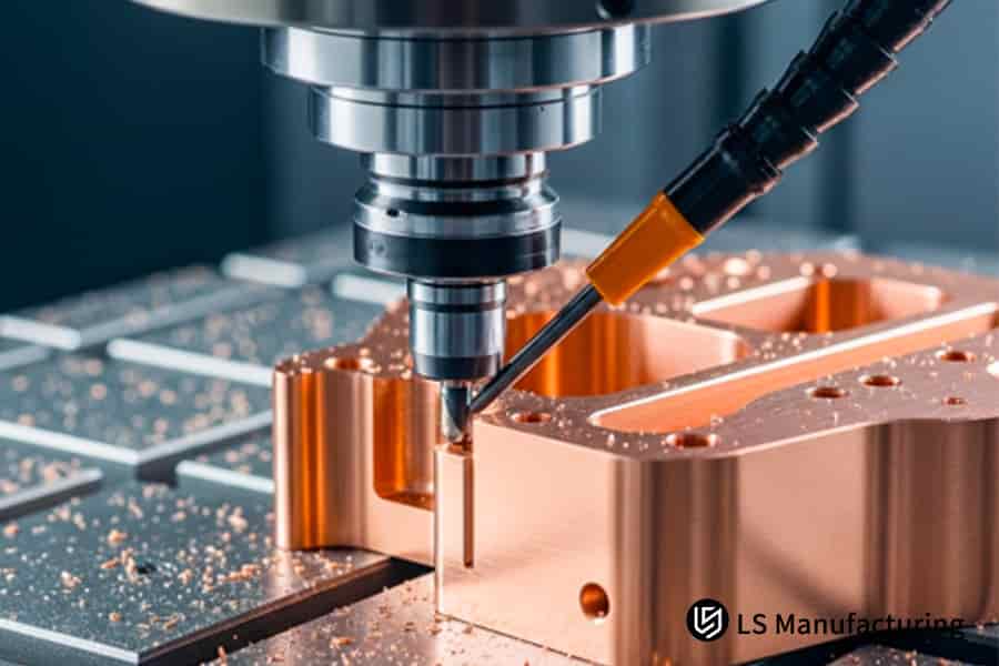 プロトタイプ開発と製造コスト分析のために高精度銅部品を CNC ミリングします。