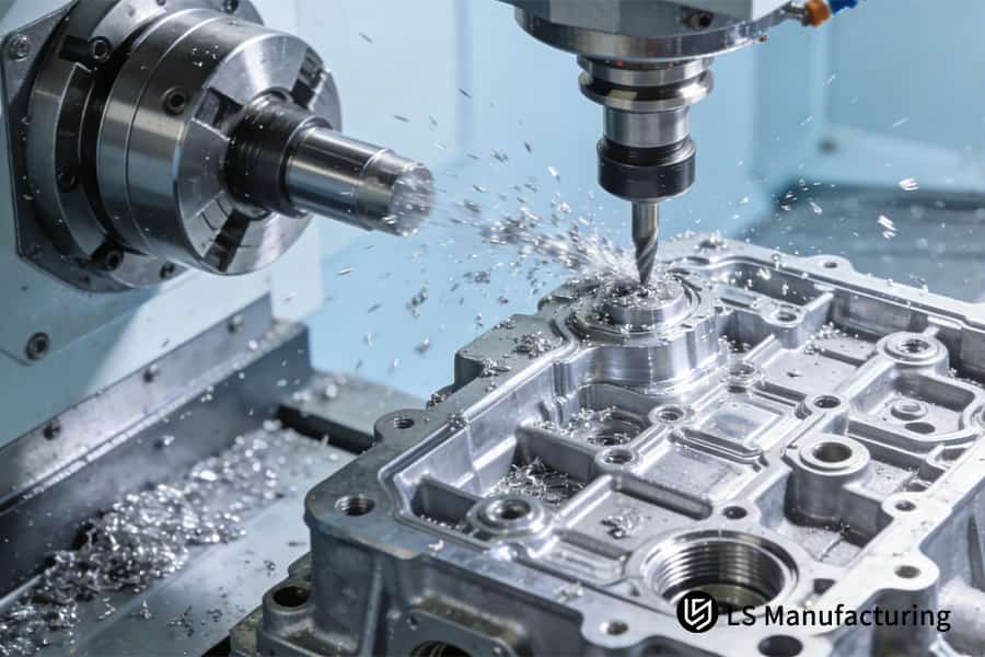 Fabricación de intrincados canales internos en cuerpos de válvulas de aleación para sistemas hidráulicos de automoción.