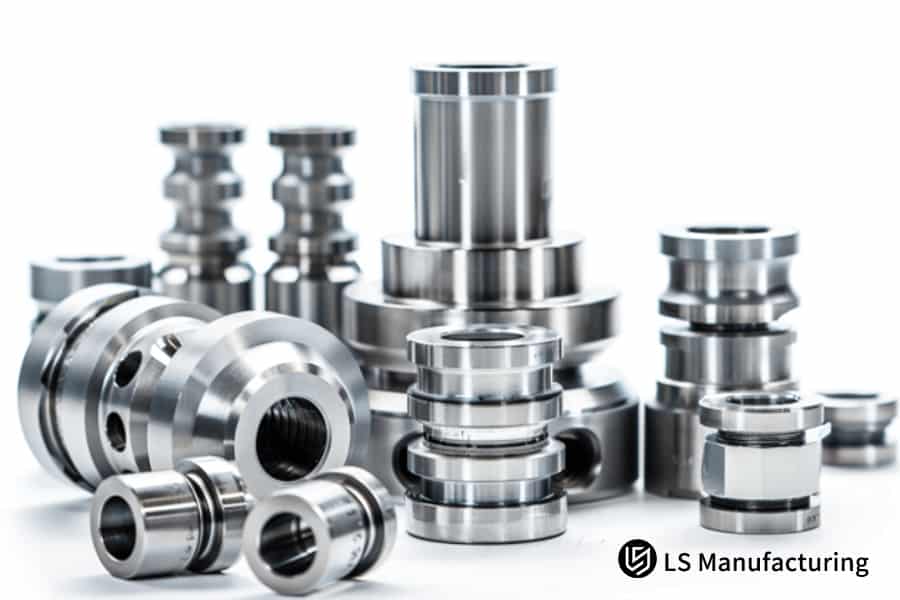 CNC 旋削サプライヤーの選択と機能のデモンストレーションのための精密金属旋削部品を展示します。