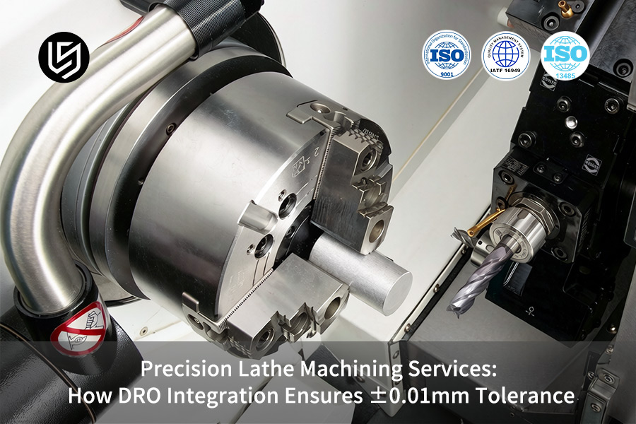 I servizi di tornitura CNC di precisione lavorano un albero in alluminio con precisione DRO di 0,01 mm per sistemi automobilistici.