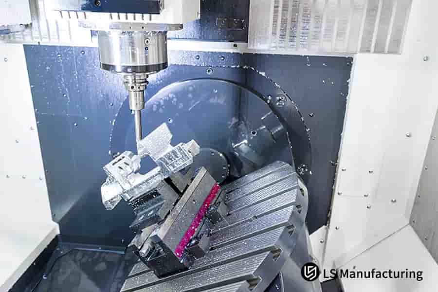 Complex geometry machining process by LS Manufacturing