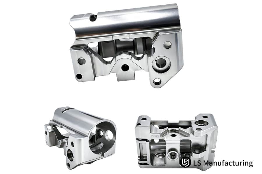 أجزاء ذات هندسة معقدة تعرض إمكانيات 5 محاور من إنتاج شركة LS Manufacturing