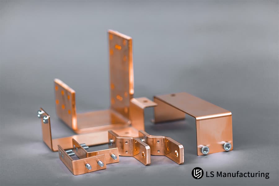 Copper sheet metal bending test, no cracks