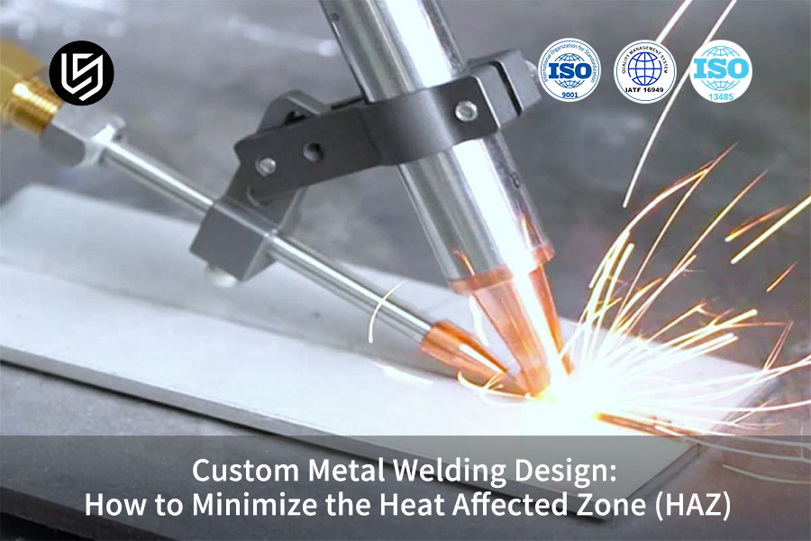 Custom metal welding process minimizing heat