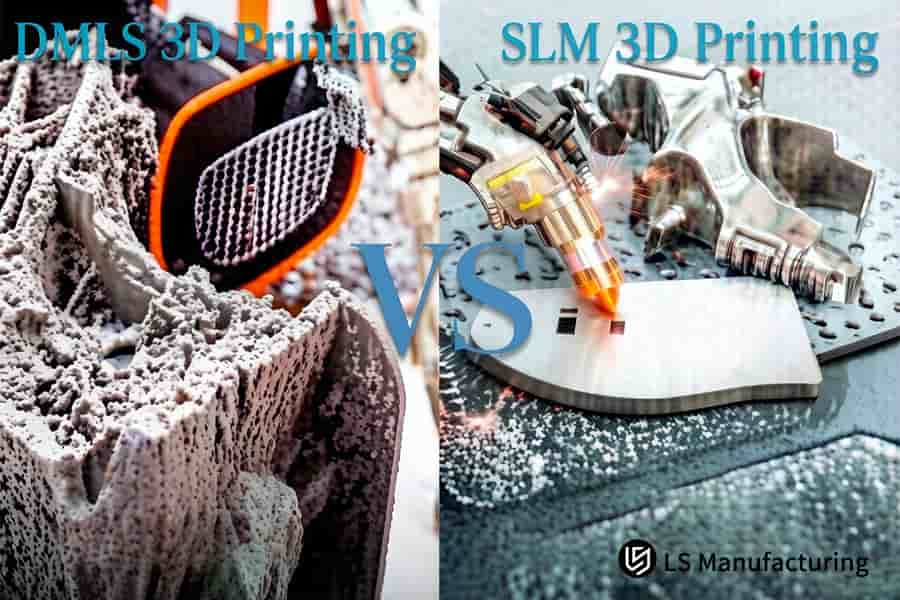 DMLS and SLM 3D printing contrast forming stainless steel lattice structures for lightweight industrial parts.