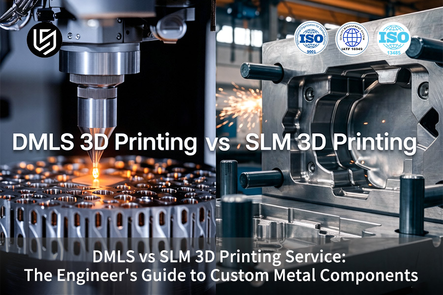 DMLS and SLM 3D printing contrast metal 3D printing service fabricating porous titanium implants.