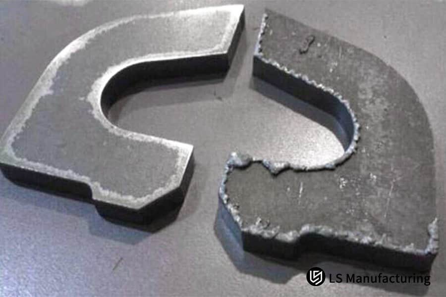 Pièces en titane de grade 5 avec bords oxydés