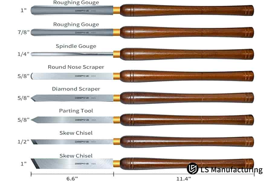 Strumenti essenziali e dimensioni per la tornitura del legno CNC di LS Manufacturing