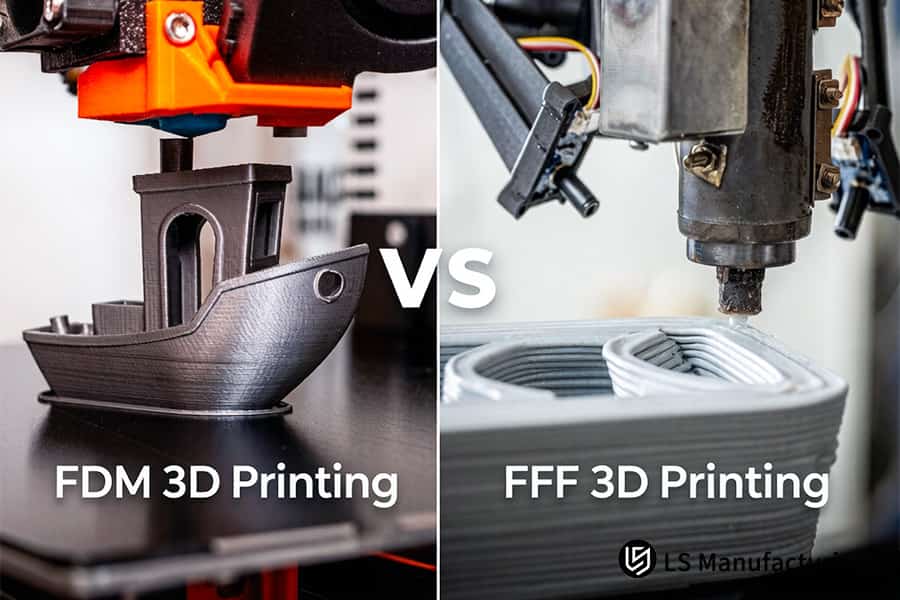 FDM vs. FFF 3D printing service fabricates boat models and containers for design validation.