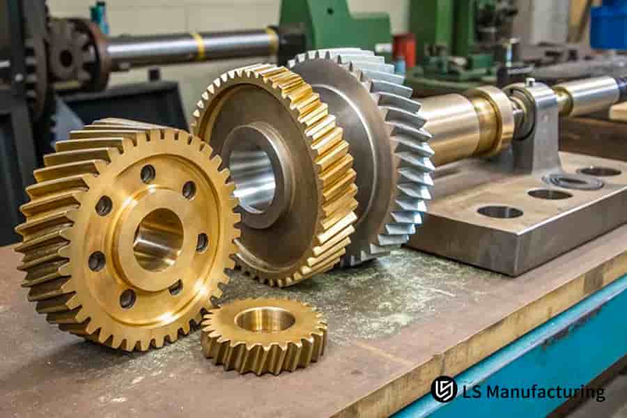 提供精密加工合金钢齿轮，用于快速原型制作和小批量生产服务。