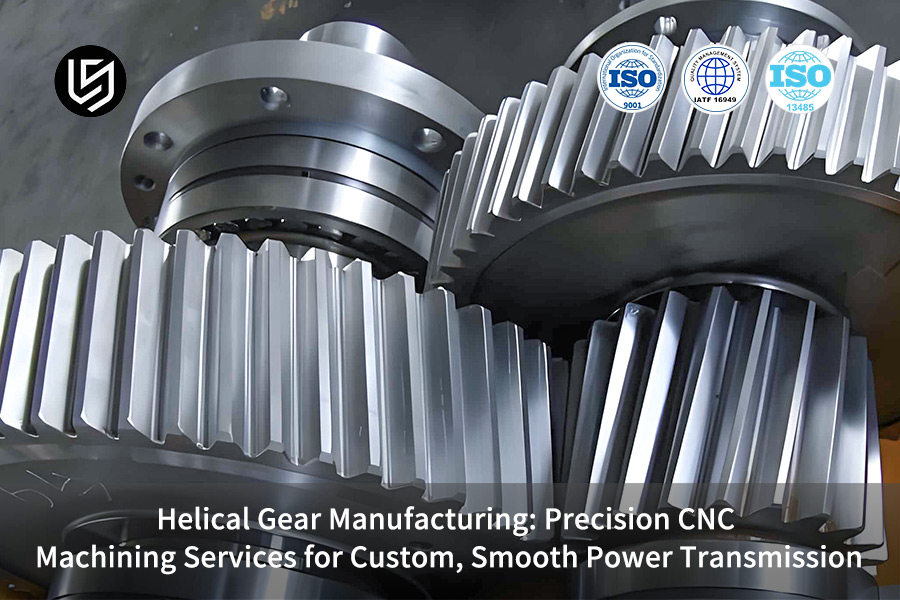Machining high-precision alloy helical gears for smooth power transmission in heavy industrial machinery.