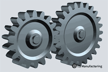 Gear transmission mechanism diagram and specifications by LS Manufacturing