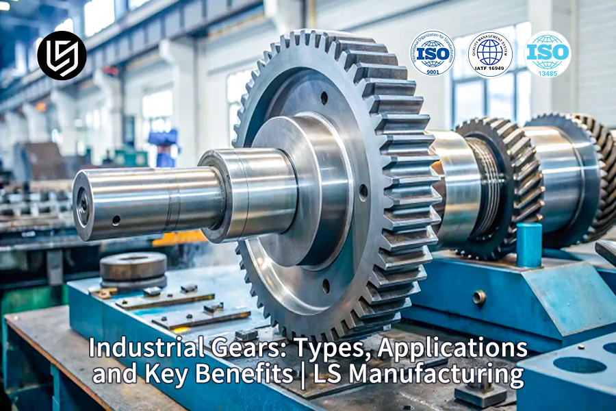 Industrial gears types and manufacturing in industry by LS Manufacturing