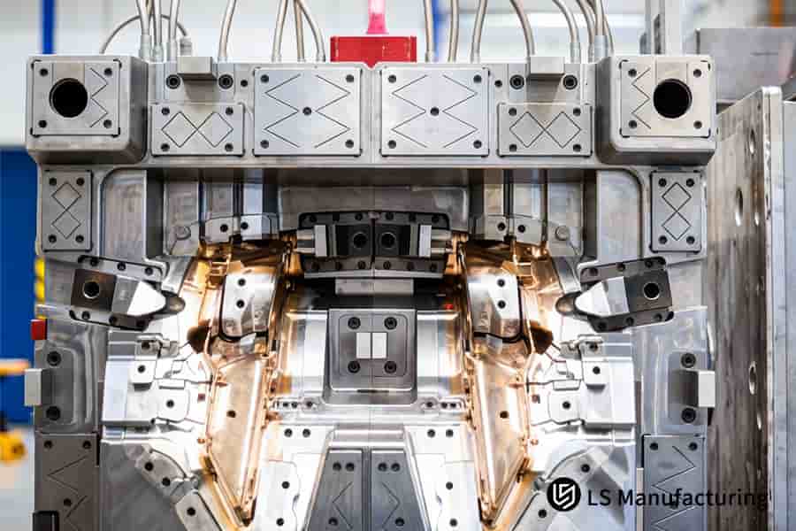 Injection molding forms intricate plastic components for automotive lighting systems.