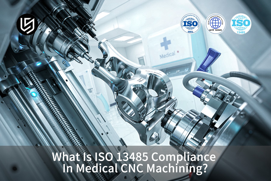 El cabezal CNC de 5 ejes opera en un brazo robótico médico para cumplir con los requisitos de ISO 13485 con Ra 0,2 μm.