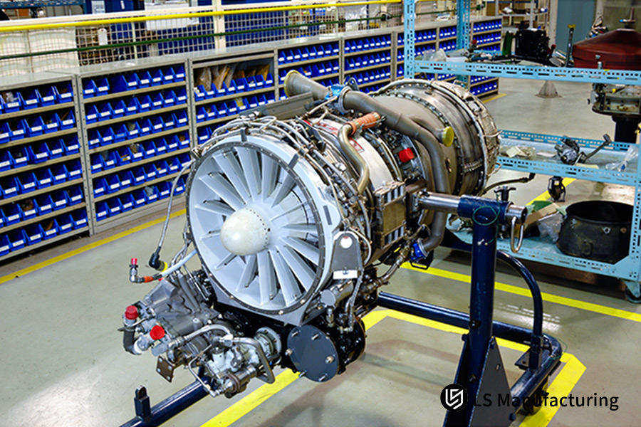 Large jet engine component assembly and machining by LS Manufacturing