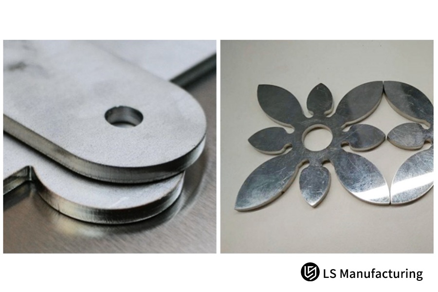 Laser cutting metal parts burr issue.