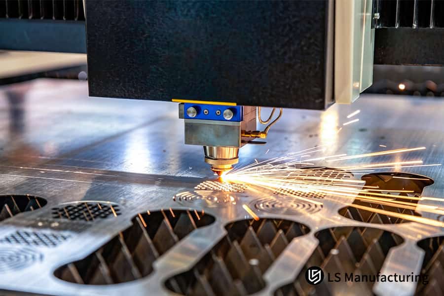 Custom sanitary parts laser cutting fabricates complex 304L stainless fermenter vessel panels.