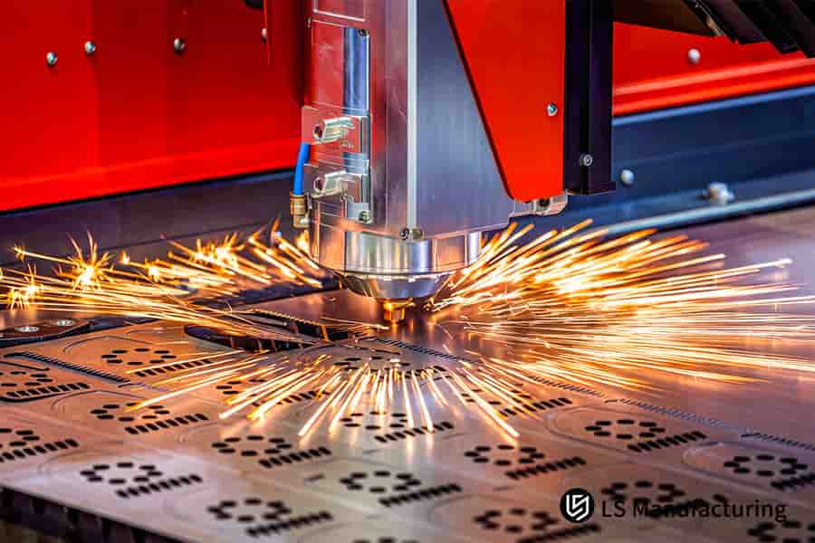 Shaping a custom 6061 aluminum component with a custom metal laser cutting service for general manufacturing.