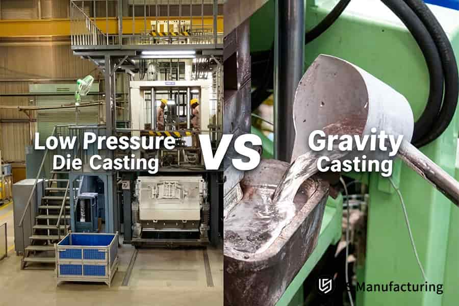 Robotic arms handle dangerous pouring in gravity casting while hydraulic rams secure dies in low pressure systems.