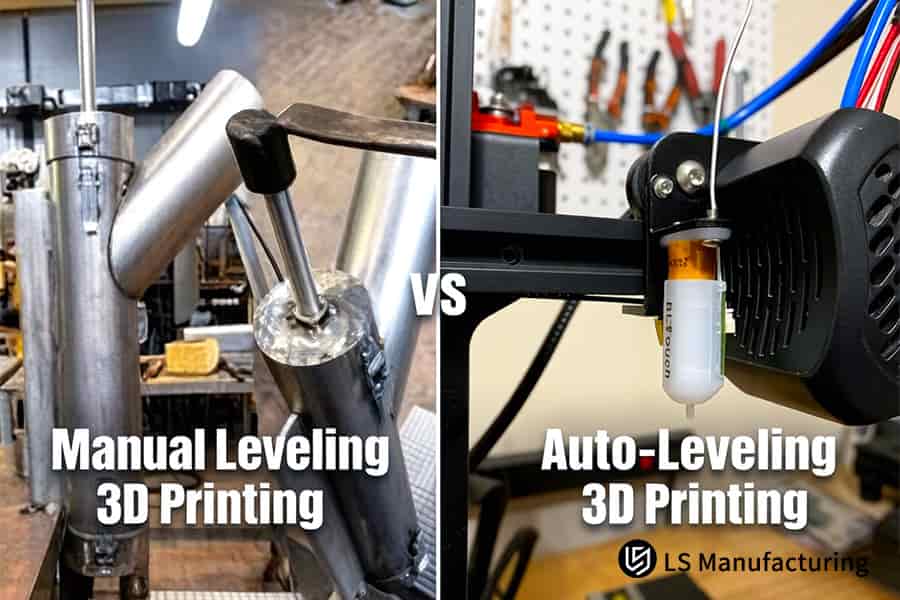 La impresión 3D con nivelación manual versus automática utiliza micrómetros junto con sensores electrónicos automáticos.