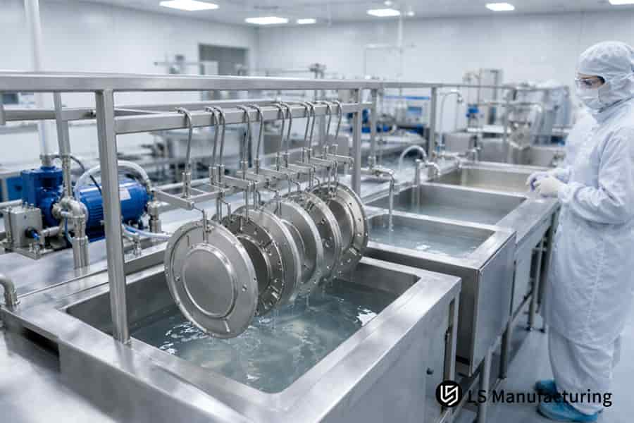 浸没式工艺将 316L 医用外壳面板浸入钝化槽中,钝化精度为 ±0.005 毫米,以达到无菌操作标准。